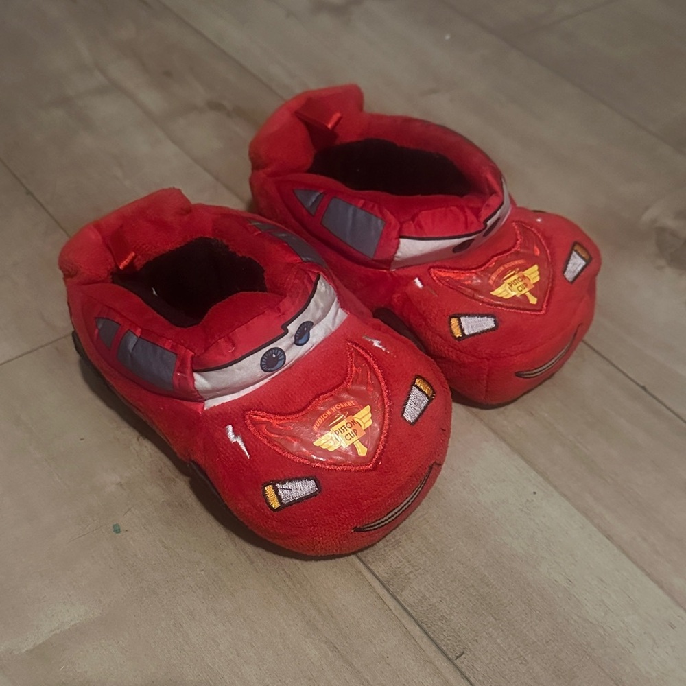 Disney Red Lightning McQueen Kids Slippers